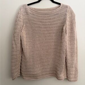 Open Knit Cream Sweater